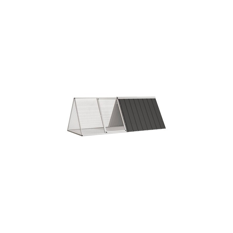 VidaXL Kaninchenkäfig Stahl Verzinkt Hasenstall Kaninchenstall mehrere Auswahl 2,015 m, 80,5 cm, 71 cm
