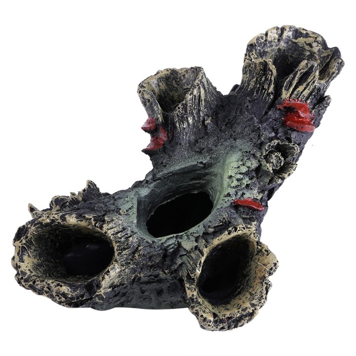 Künstlicher Harz-Aquarium-Totholzfisch, um Löcher im Tank-Ornament-Dekor zu vermeiden