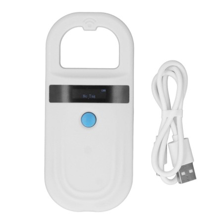 Haustier-Mikrochip-Scanner-Lesegerät 134,2 kHz 125 kHz Wiederaufladbarer 15-stelliger Haustier-ID-Scanner mit Display