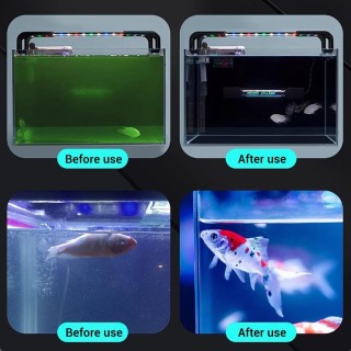 1 STÜCKE Aquarium Clean Light 15 W Tauchlicht mit Timer Wasserdichte Reinigungslampe für Teich, Schwimmbad, großes Aquarium