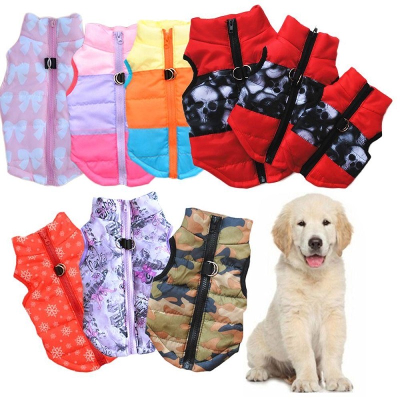 Handgemachter Bekleidungsanzug Outdoor Indoor Haustier Warmer Mantel Welpe Wattierte Jacke Verdickte Kleidung Hundeweste Snow