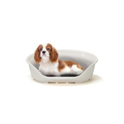 Farplast SIESTA DX 6 Hundebett Katzenbett Waschbar Bett Kunststoffhaus Weiß weiß