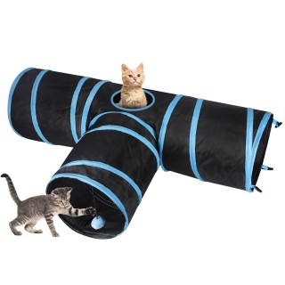 Kailund Katzentunnel, faltbar, für Katzen, Durchmesser 3, für Katzen, ultrakleine Tiere, Maßnahmen gegen Stress, Katzenmangel