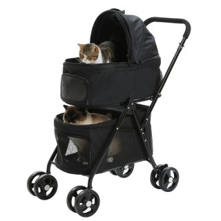 Pawz Road Hundewagen 87×48×104 cm schwarz