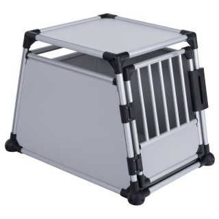 Trixie Hundebox Aluminium - B 63 x T 90 x H 65 cm (Größe M-L)