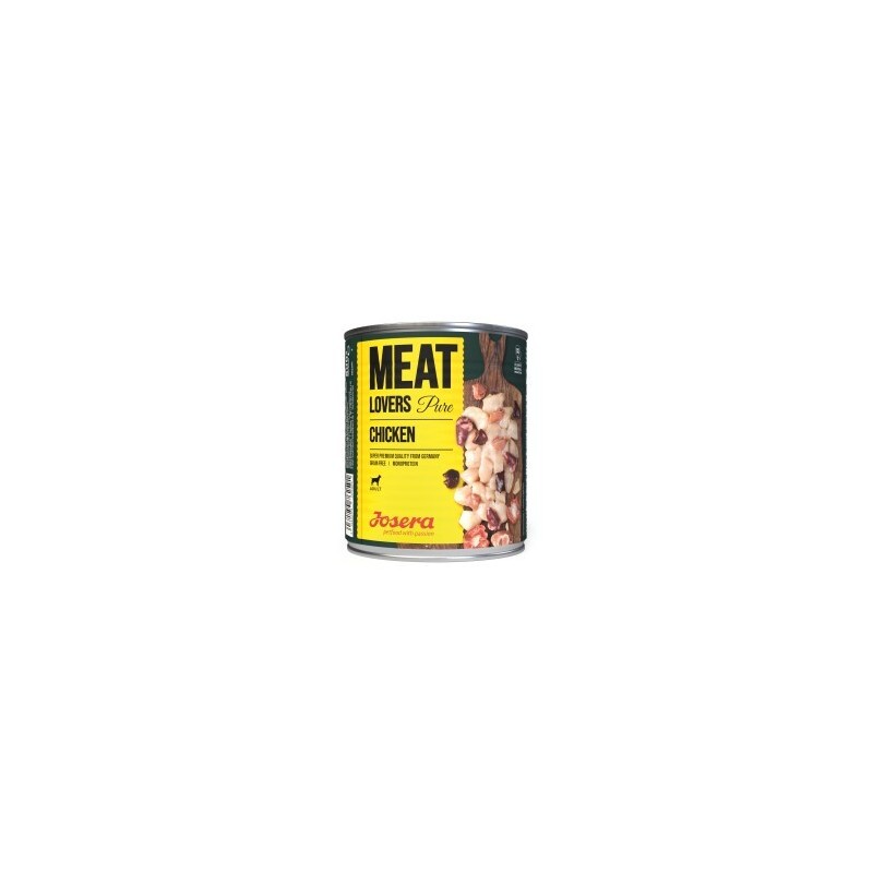 Josera Nassfutter Hund, Adult, Meat Lovers, Huhn pur 6x800 g
