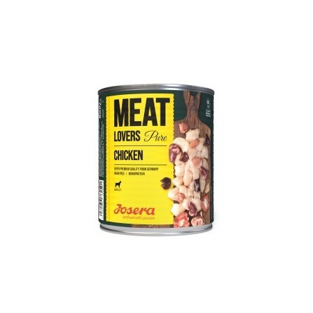 Josera Nassfutter Hund, Adult, Meat Lovers, Huhn pur 6x800 g