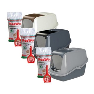 PeeWee EcoHus Katzenklo Extra Klappe