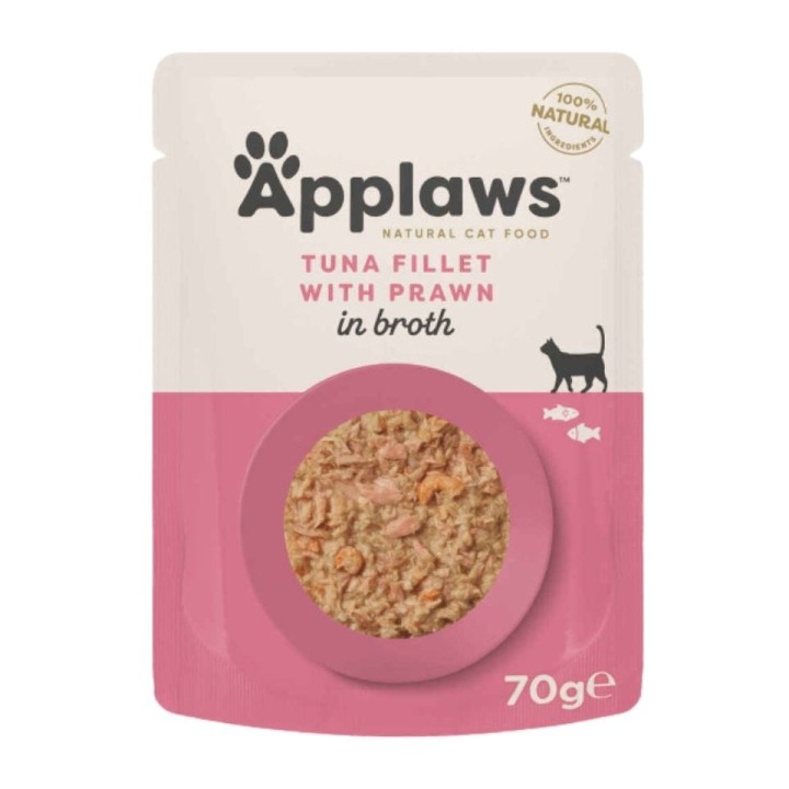 APPLAWS Cat Adult Thunfischfilet & Pazifikgarnelen 70g