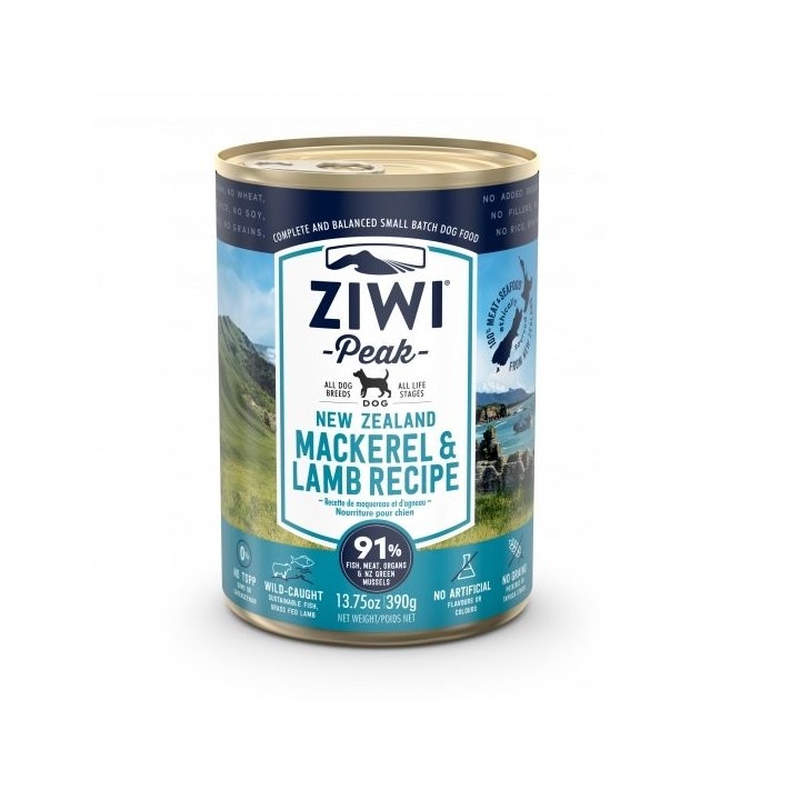ZIWIPEAK Dog Makrele&Lamm 390 g