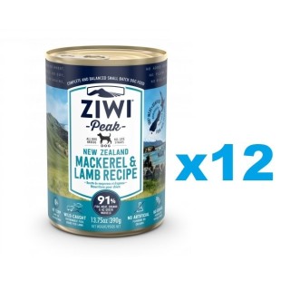ZIWIPEAK Dog Mackerel&Lamb Makrele&Lamm 12 x 390 g