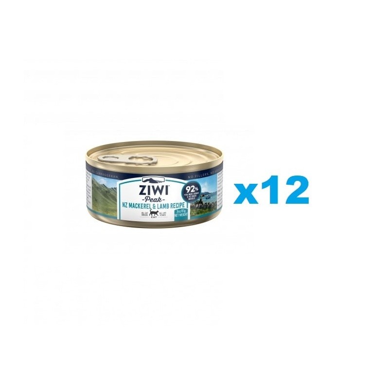 ZIWIPEAK Cat Mackerel&Lamb Makrele&Lamm 12 x 85 g