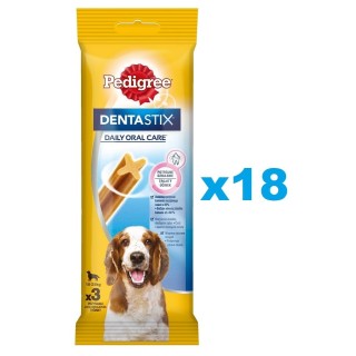 PEDIGREE DentaStix (mittlere Rassen) Zahnsnack für Hunde 54 szt. - 18x77g