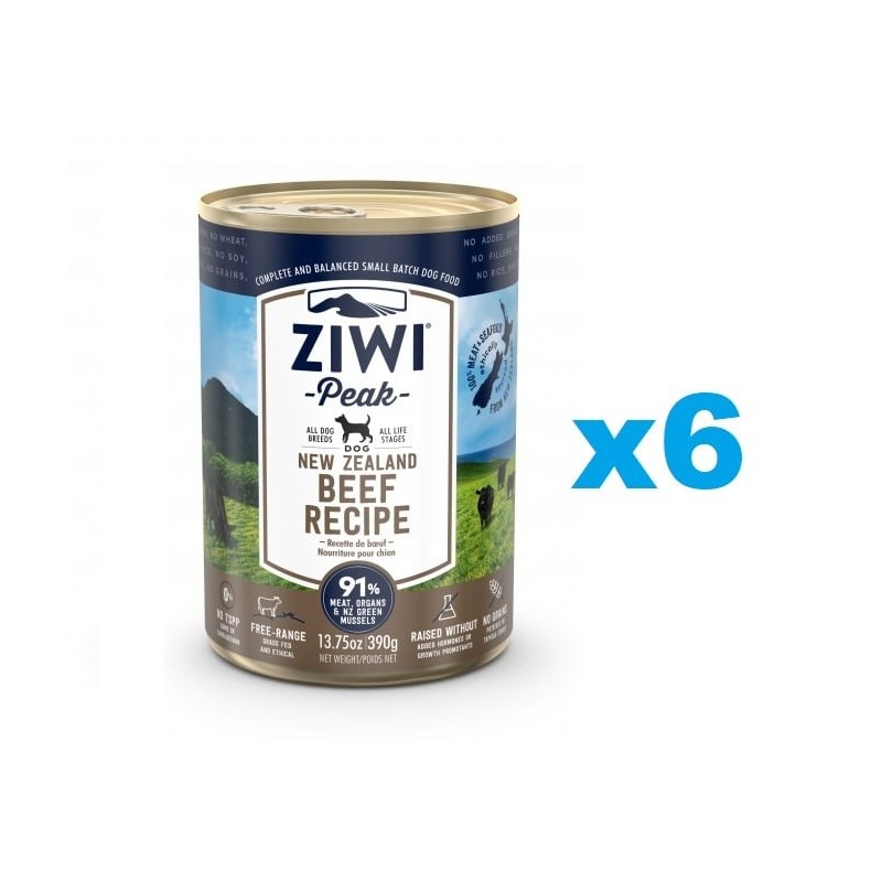 ZIWIPEAK Dog Beef Rind 6x390 g