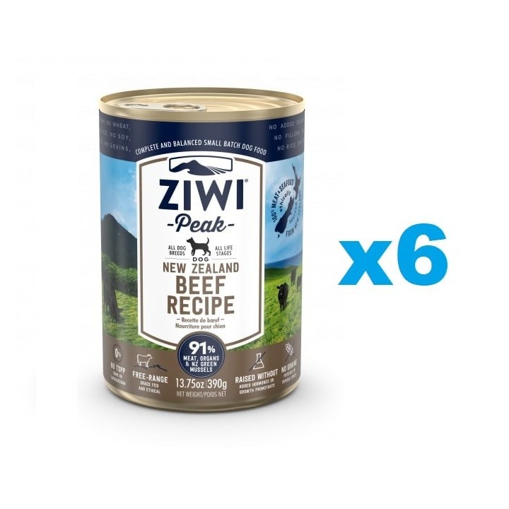 ZIWIPEAK Dog Beef Rind 6x390 g
