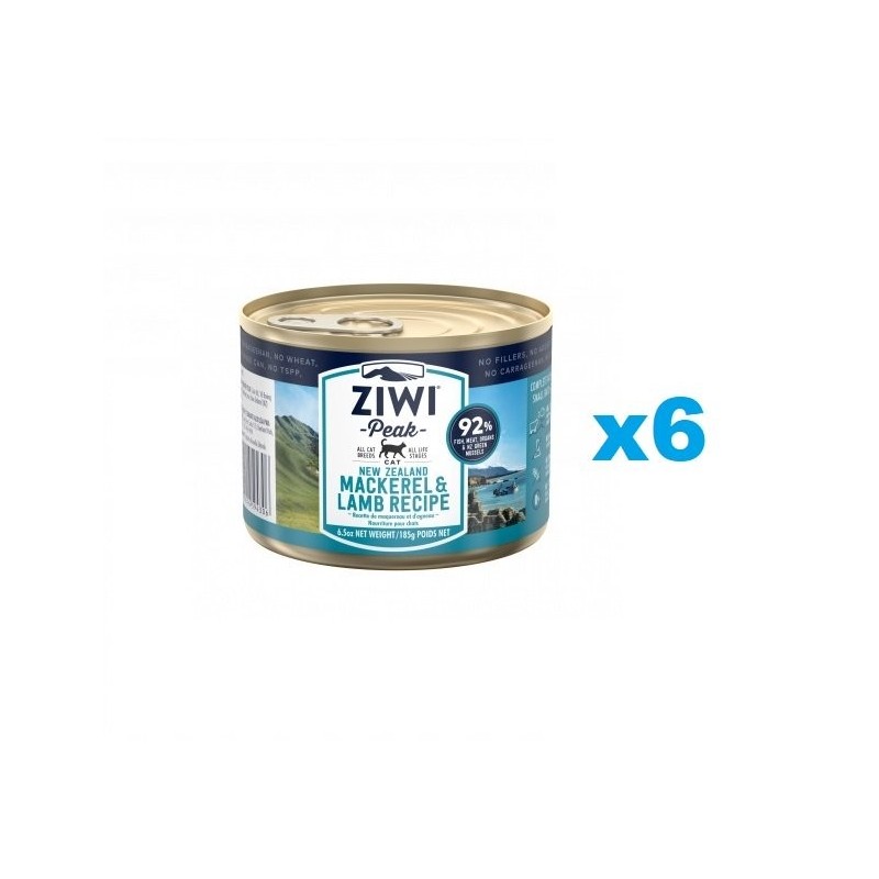 ZIWIPEAK Cat Mackerel&Lamb Makrele&Lamm 6x185 g