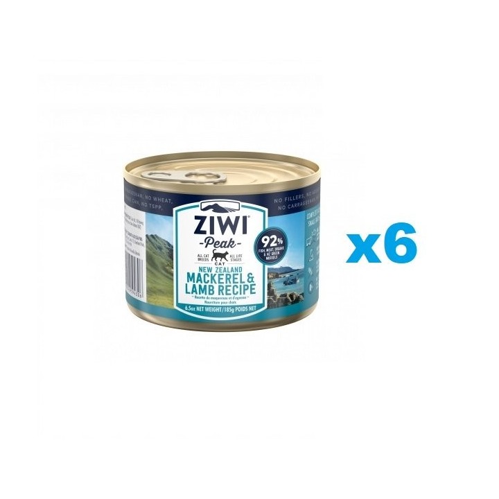 ZIWIPEAK Cat Mackerel&Lamb Makrele&Lamm 6x185 g