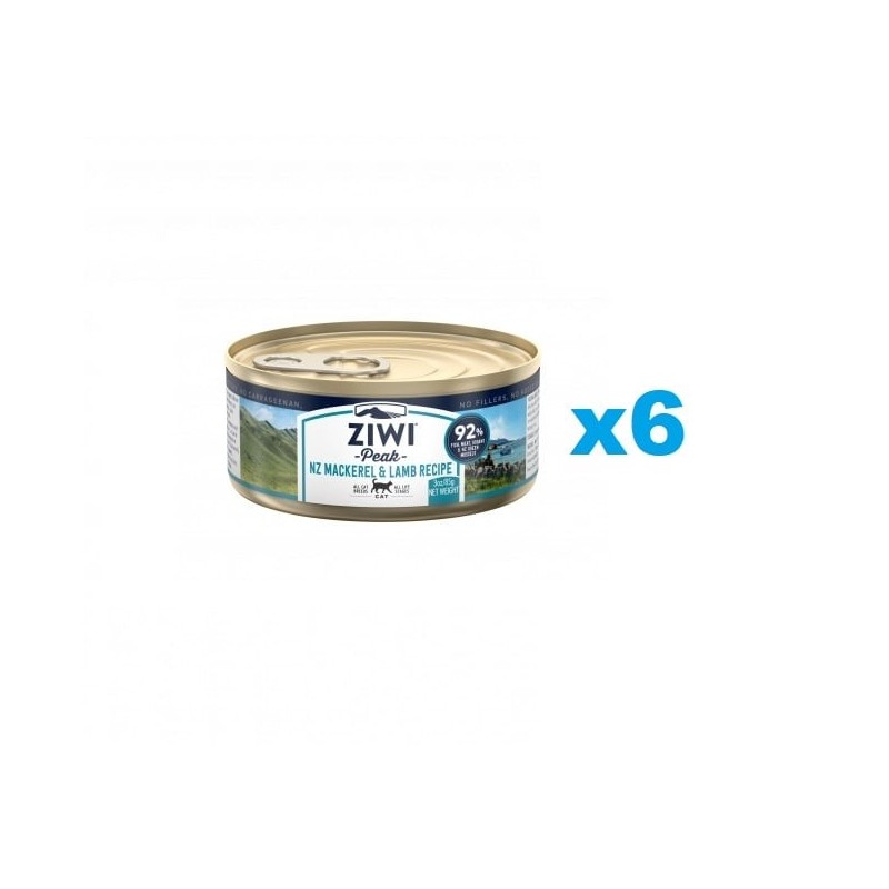 ZIWIPEAK Cat Mackerel&Lamb Makrele&Lamm 6x85 g