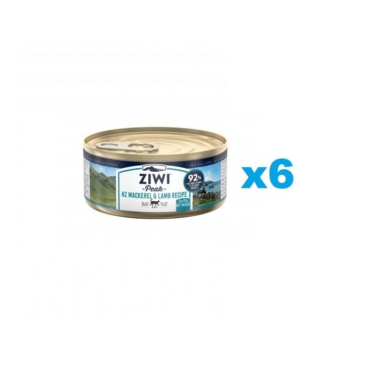 ZIWIPEAK Cat Mackerel&Lamb Makrele&Lamm 6x85 g