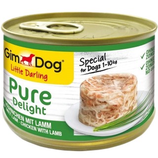 GIMDOG Pure Delight Chicken&Lamb150 g Huhn und Lamm für ausgewachsene Hunde kleiner Rassen