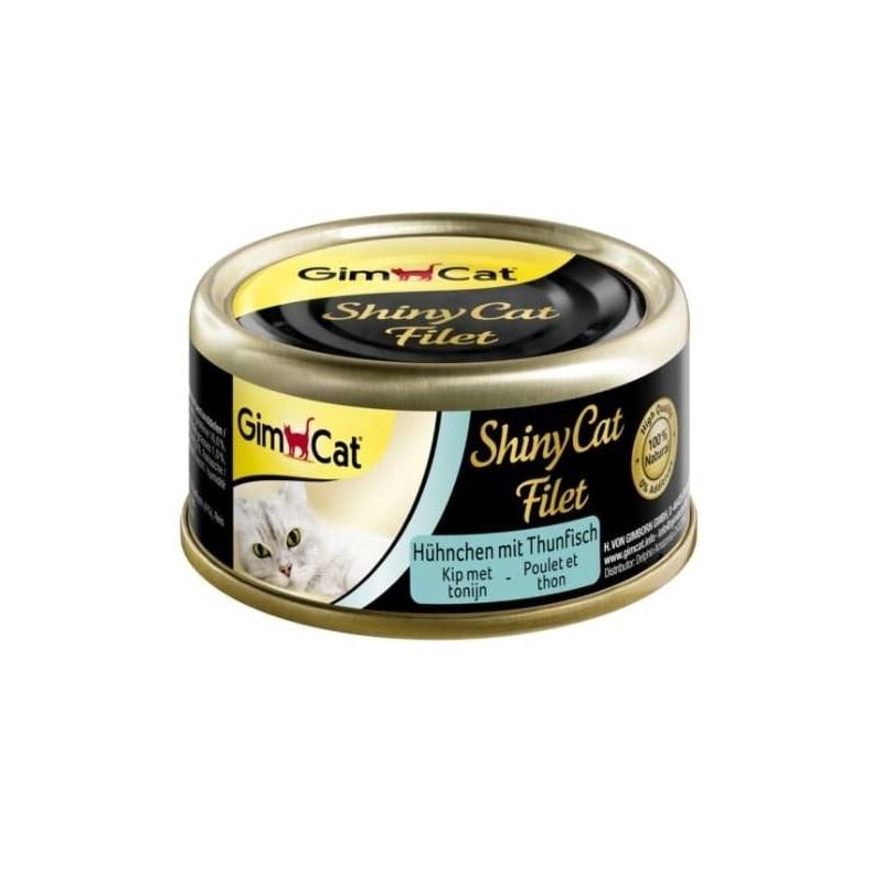 GIMCAT Shiny Cat Filet Chicken&Tuna 70g