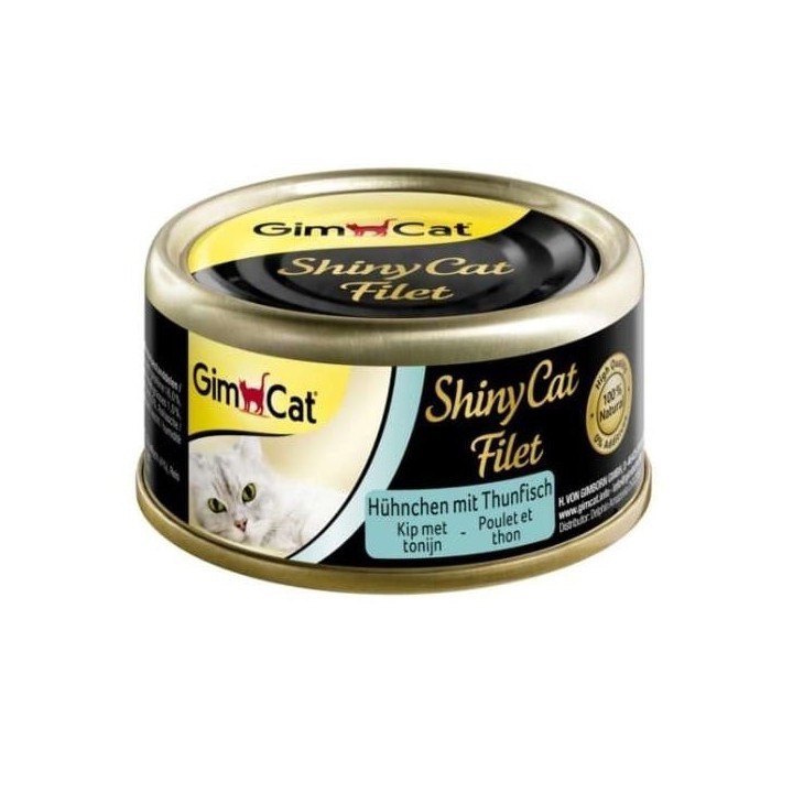 GIMCAT Shiny Cat Filet Chicken&Tuna 70g