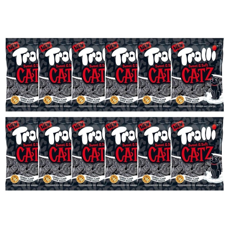 Trolley Lakritze 100g x 12 Beutel Cat's