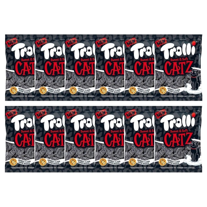 Trolley Lakritze 100g x 12 Beutel Cat's