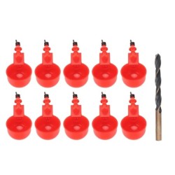 Huhn Waterer Tassen Automatische Füllung Waterer Huhn Wasser Feeder Kit Geflügel Trinken Schüssel für
