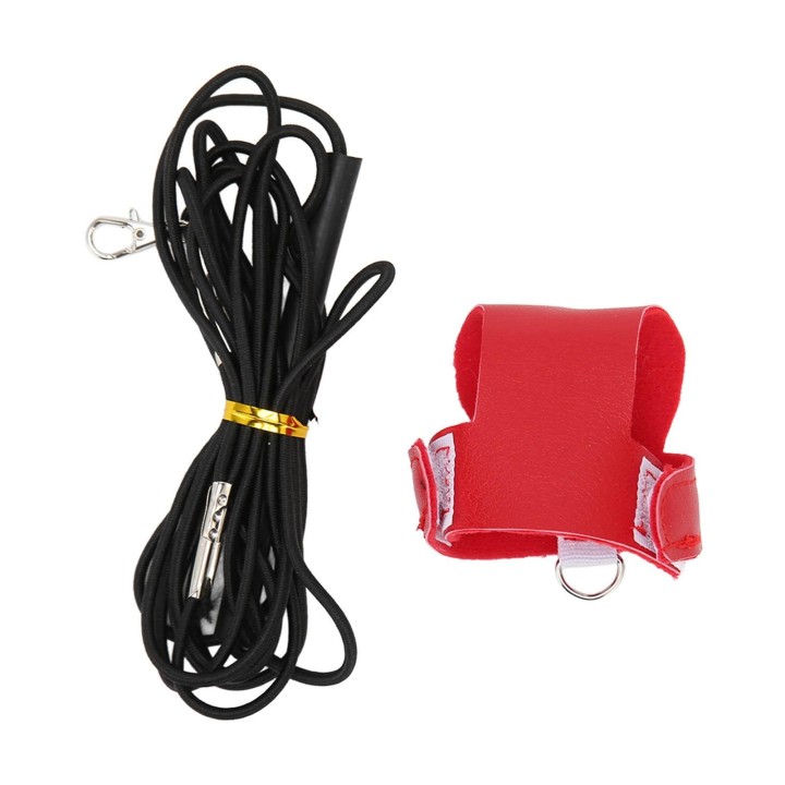 Vogel Fluggeschirr Weste Kunstleder Papagei Fluganzug mit Leine für Sittiche Nymphensittiche M