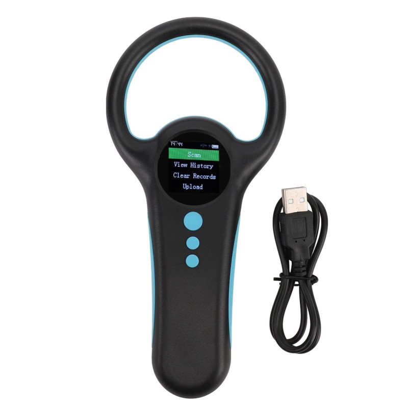 Haustier-Mikrochip-Lesegerät, 134,2 K, Doppelfrequenz-Chip, Haustier-ID-Scanner, wiederaufladbarer Handheld-Tieranhänger