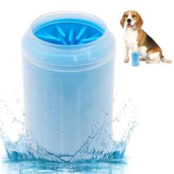 Fußwaschbecher für Haustiere aus weichem Silikonmaterial, Fußreinigungswerkzeug für Katzen und Hunde, tragbares Massage-Reini