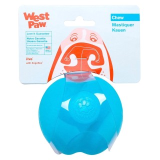 West Paw Hundespielzeugball Zogoflex Jive Aqua Blue Größe S blau