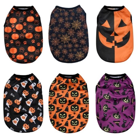 Hundekleidung für kleine und mittelgroße Hunde und Katzen, Herbst/Winter, Halloween, Festival, bedruckte Kleidung, Chihuahua,