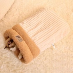 Haustierschlafsack, halbgeschlossen, winddicht, Winterschlafsack, warm, weich, Plüsch, Katzennest, Zuhause, Katze, Hund, bequ