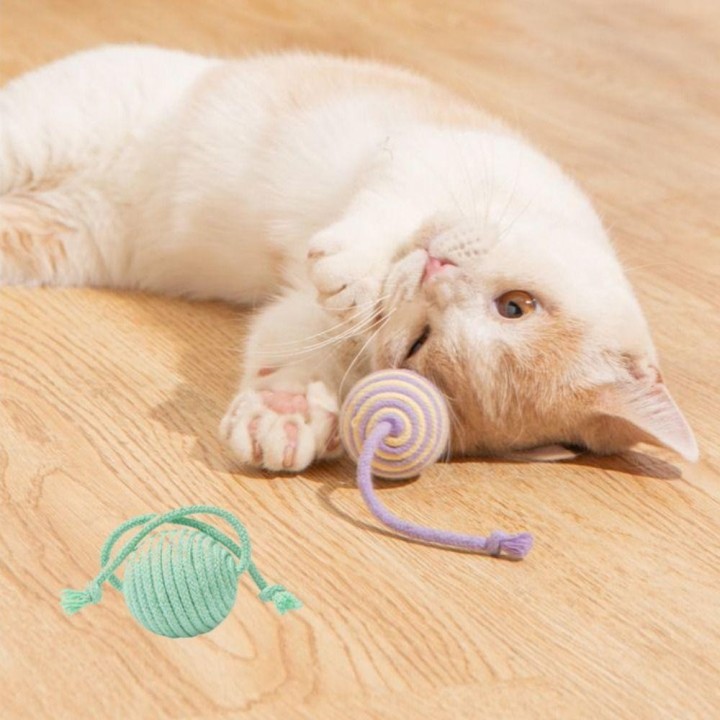 Bite Resistant Cat Scratch Catch Toy Colorful Cat Interactive Toy  Relieve boredom gelb
