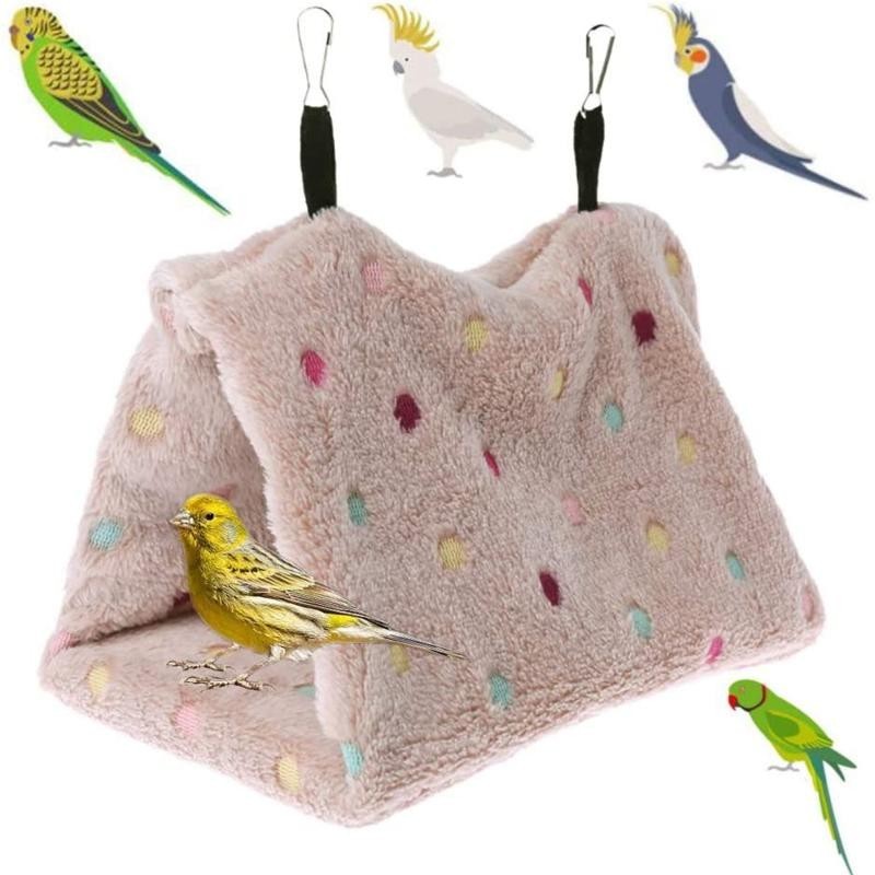 Haustier Papagei Hängematte Vogel Hängen Bett Haus Plüsch Winter Warme Käfig Nest Zelt Hohe Qualität S