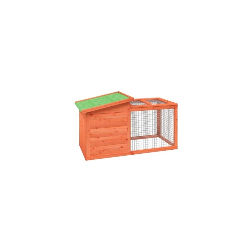 VidaXL Kaninchenstall 100,5x54x55cm (L x B x H) naturfarben