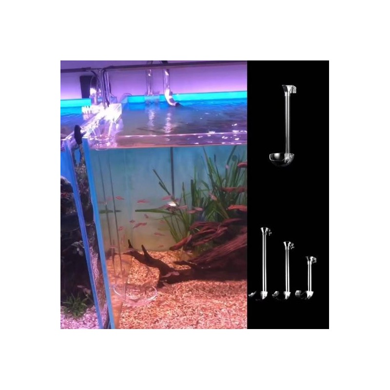 Aquarium Feeder Hohe Transparenz Haken Design Fisch Garnelen Fütterung Rohr Feeder Heimgebrauch S
