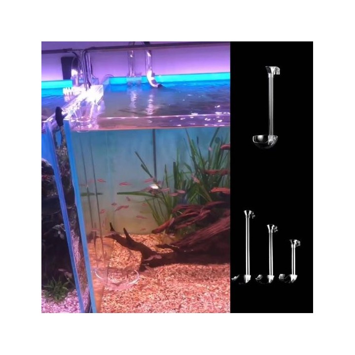 Aquarium Feeder Hohe Transparenz Haken Design Fisch Garnelen Fütterung Rohr Feeder Heimgebrauch S