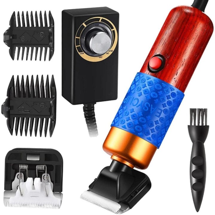 Sangelar Verstellbarer Haustier-Trimmer, Haarschneidemaschine, Teppichschneider und Teppichschnitzwerkzeuge, 200-W-Elektrosch