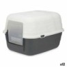 Katzentoilette Mascow 87952 Grau Anthrazit Kunststoff 48 x 32 x 38 cm (12 Stück)
