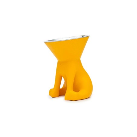 Futternapf für Hunde United Pets Elisabeth Yellow Edelstahl Polyäthylen 1 L