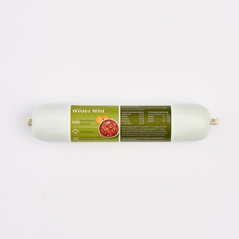 Trainingswurst Wildes Wild, 400 g