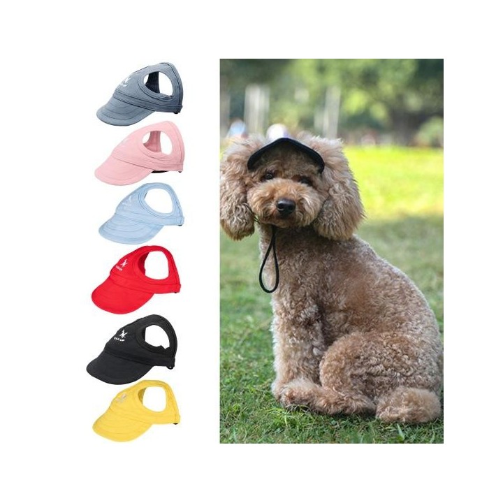 Baseballkappe für Haustiere, superweich, verstellbar, verschleißfest, breite Krempe, leicht zu tragen, Dress Up Canvas, bunt
