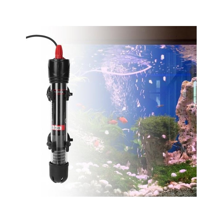AT700 Nützlicher Aquariumheizer, automatisches Glas, gute Isolierung EU Plug 200w