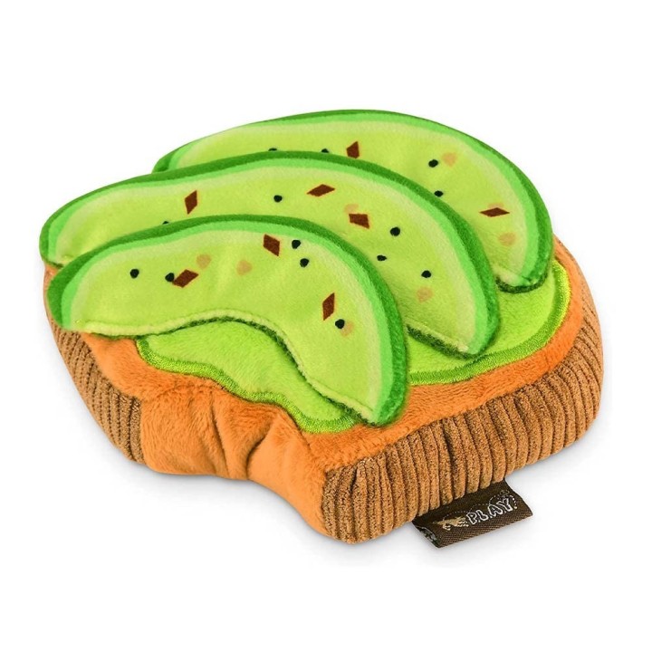 ROOKCRAN Katzenspielzeug, Barking Brunch, Avocado-Toast, Indoor-Ball, Einzelspiel, stilvoll, süß, 018254 PLAY