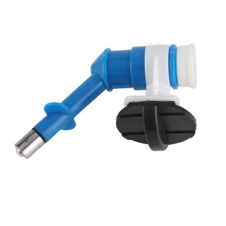 Haustier Katze Welpen Hund Trinken Kit Hängen Wasser Dispenser Brunnen Flasche Kopf Blau