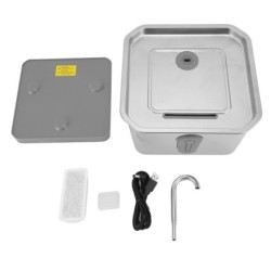 3,5 L Edelstahl Katze Wasser Brunnen Aktivkohle Gefiltert Smart Sensing Ruhig Automatische Haustier