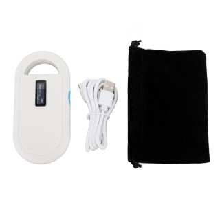 Haustier-Chip-Scanner, 134,2 kHz, 128 Datensätze, Datenspeicherung, FDX-B-Scanner, Glasröhren-Tag-Lesegerät für Hunde und Kat